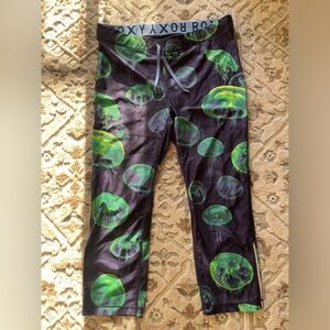 Roxy Jellyfish Print Cropped Leggings